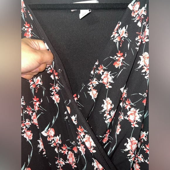WHBM Faux Wrap Floral Romper - Picture 3 of 4
